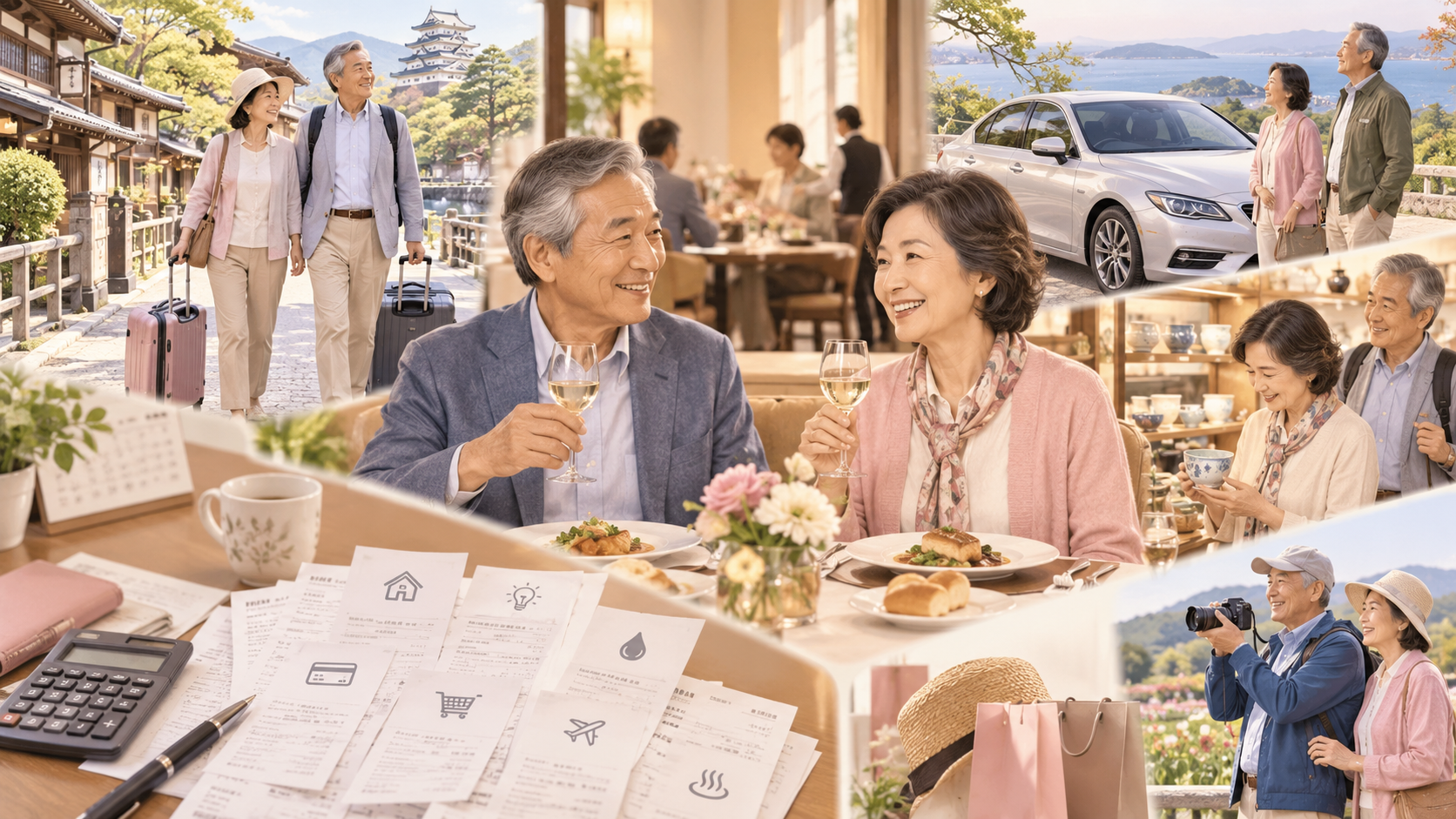 老後資金が減っていき不安を感じる夫婦